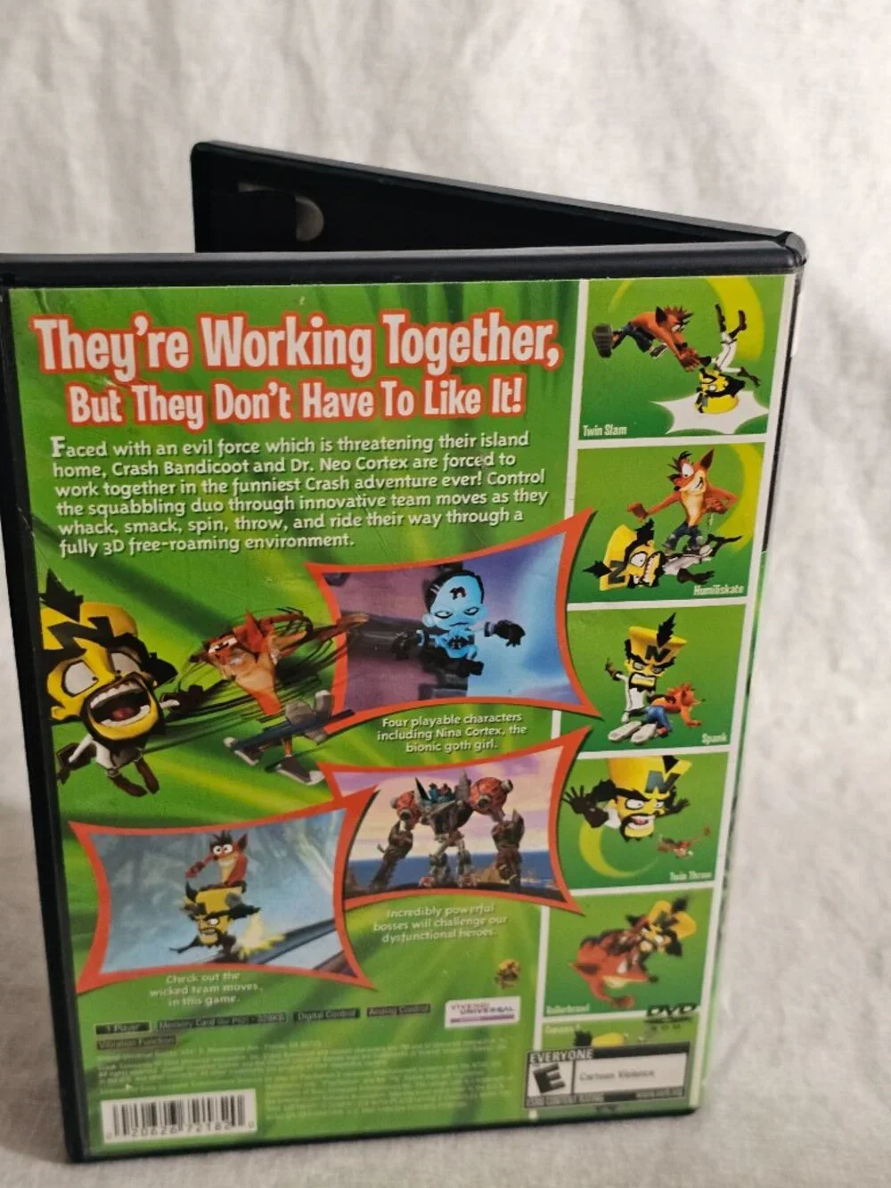 Crash TwinSanity (Sony PlayStation 2, 2004) - Good Condition - PS2 Crash Bandico